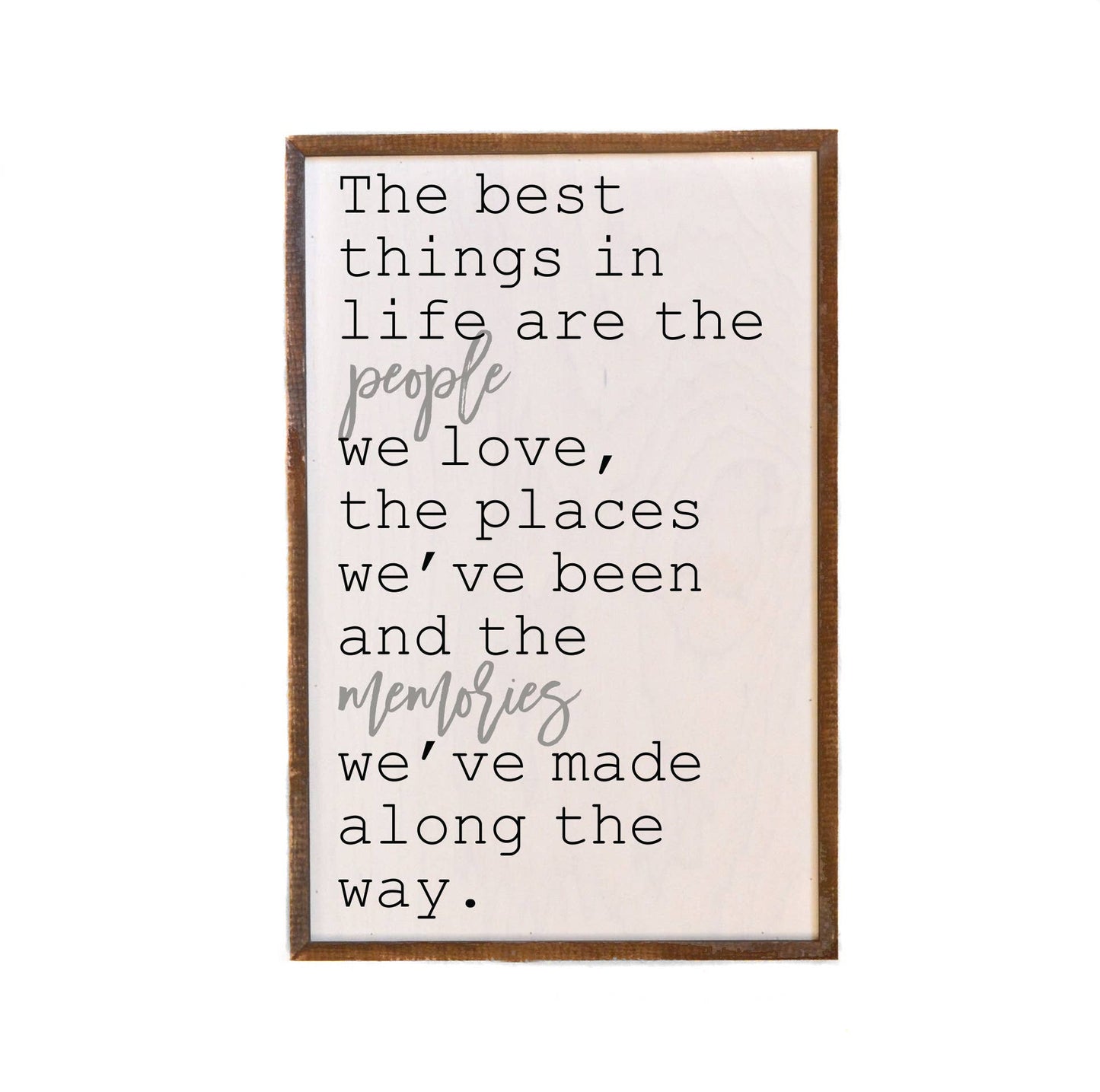 The Best Things In Life Wooden Wall Hanging