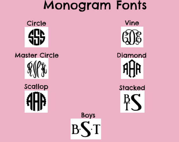 Monogram Vinyl Decal