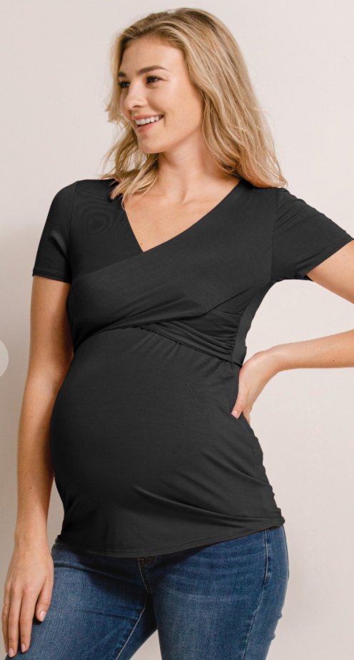 V-Neck Wrap Maternity Nursing Top