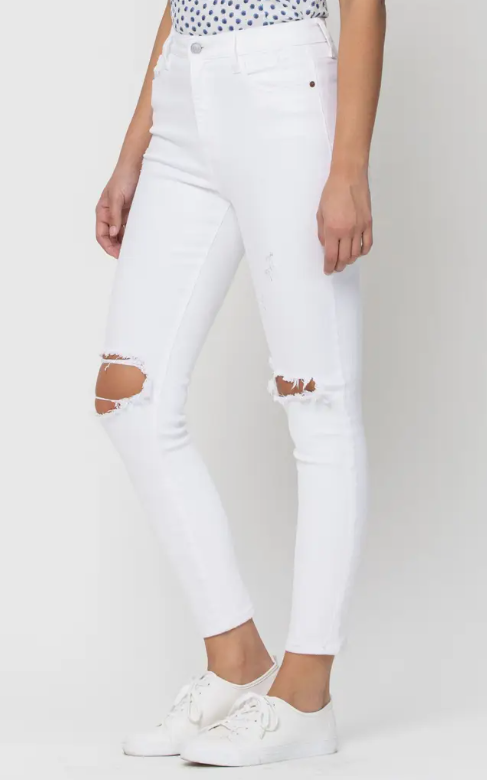 Cello White Skinny Jeans-Plus
