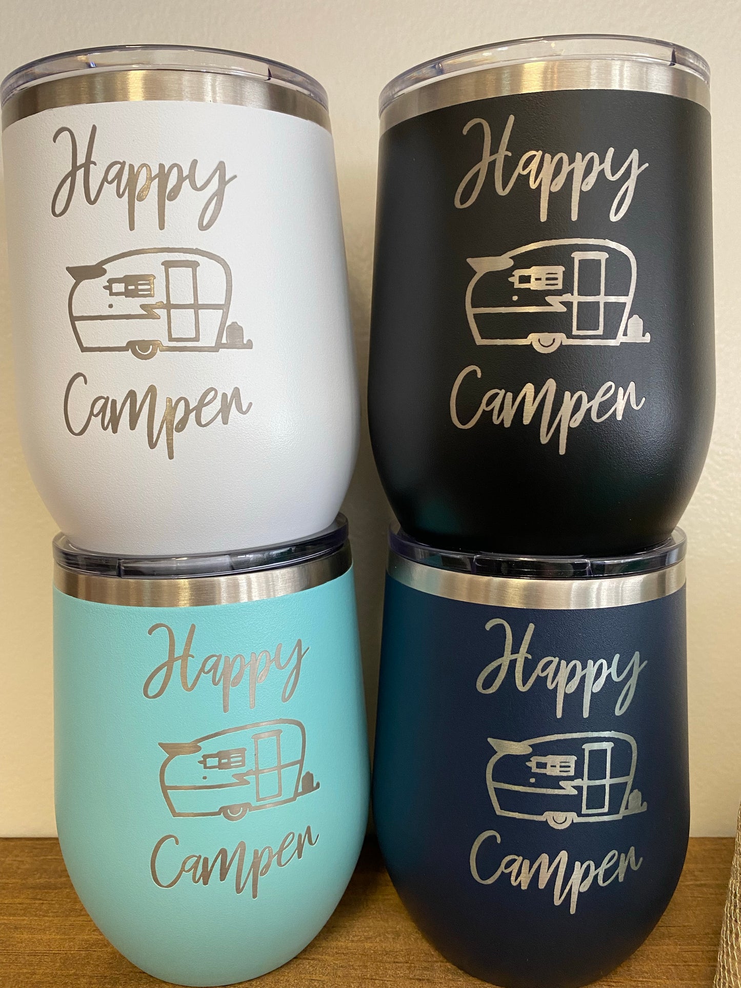 Happy Camper Wine Tumbler
