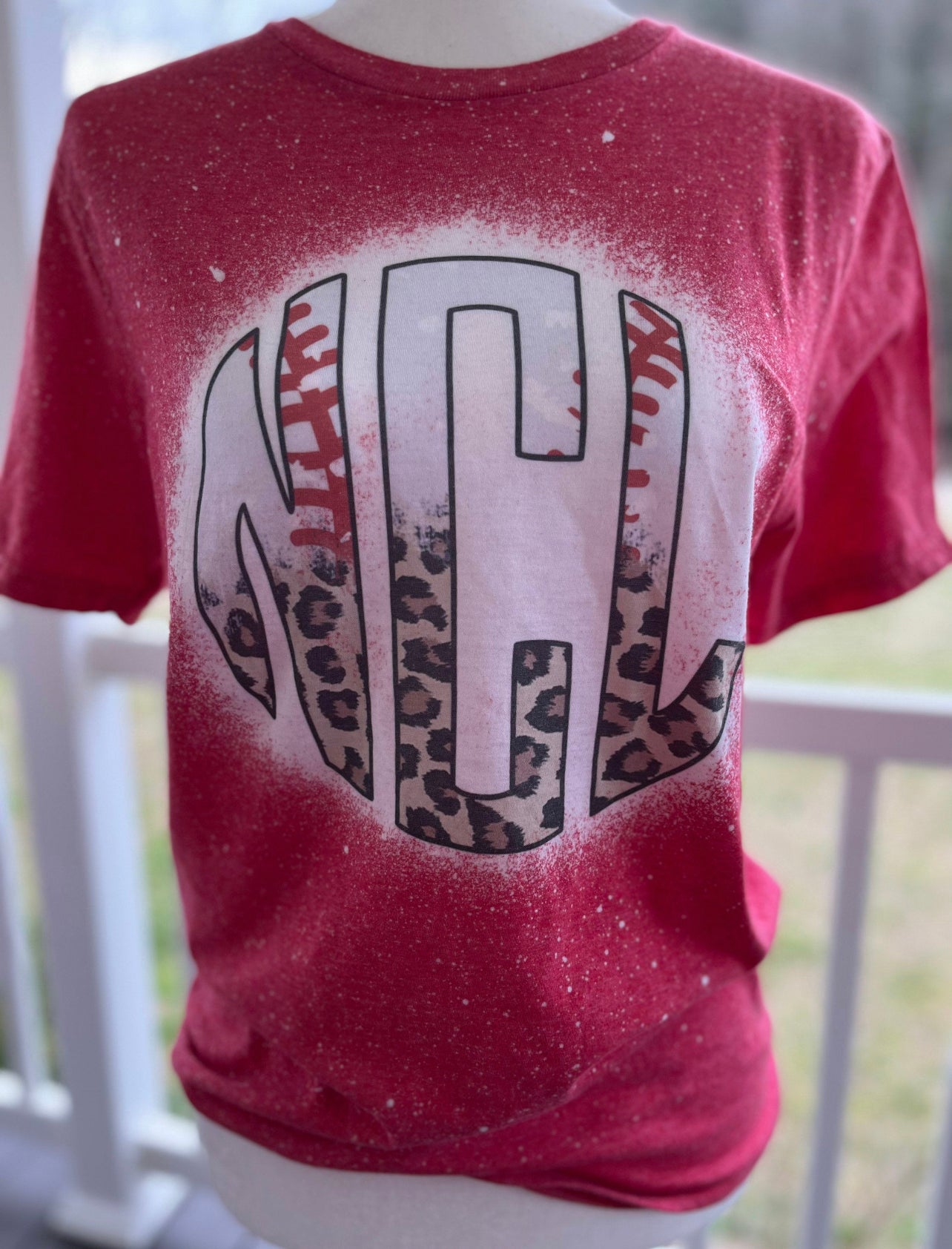 Baseball/ Softball Monogram Bleached Tee