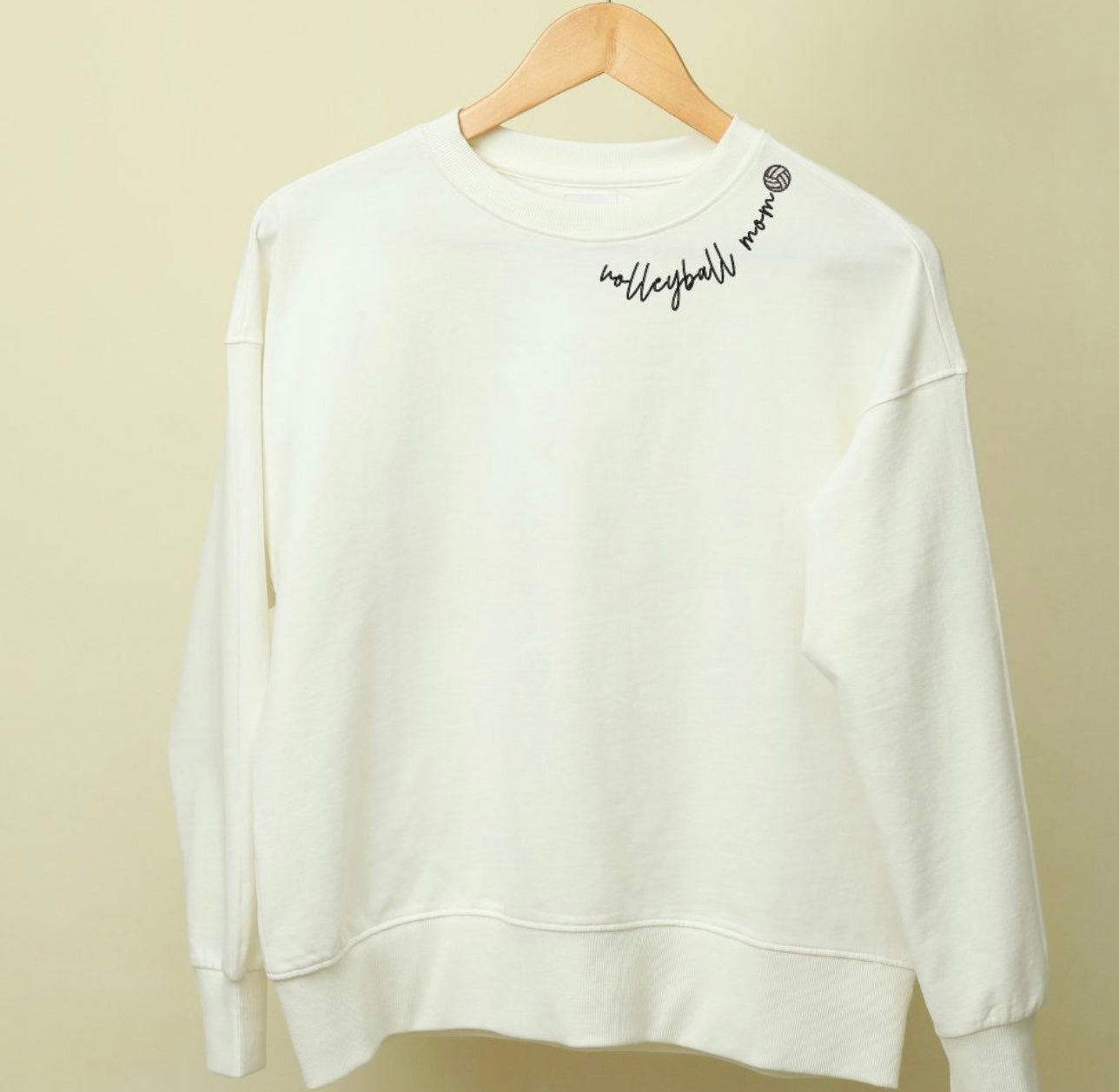Volleyball Mom Embroidered Collar