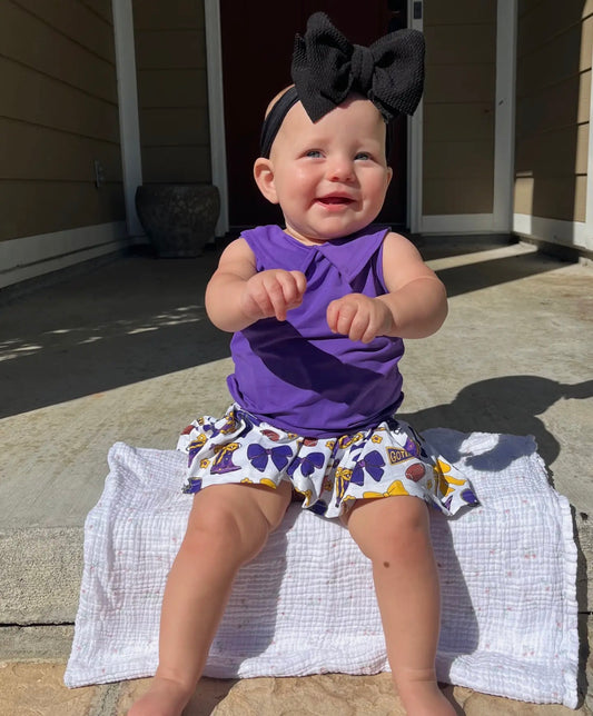 Girls Purple Game Day Set