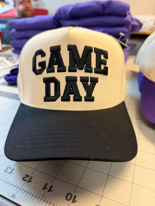 Black Puff Game Day Hat