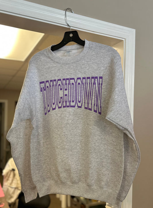 Purple Touchdown Crewneck