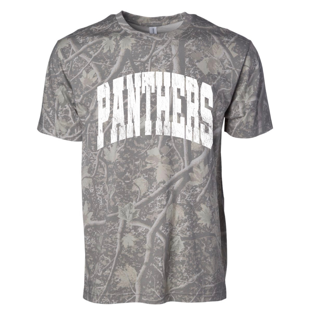 White Panthers Distressed Camo- Adult