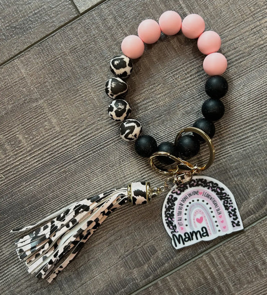 Mama I Corinthians Rainbow Keychain