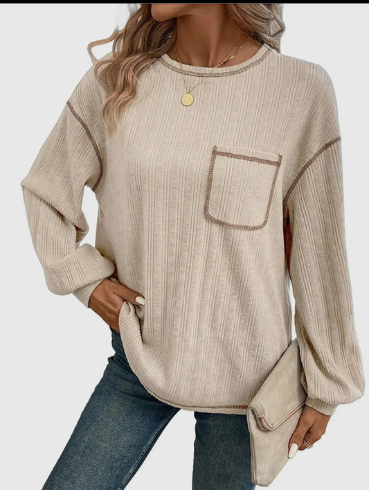 Solid Pit Striped Sweater