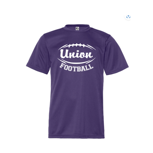 K/1st Grade Panther Football Short Sleeve-Purple