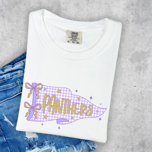 Purple and Gold Panthers Pennant- Adult