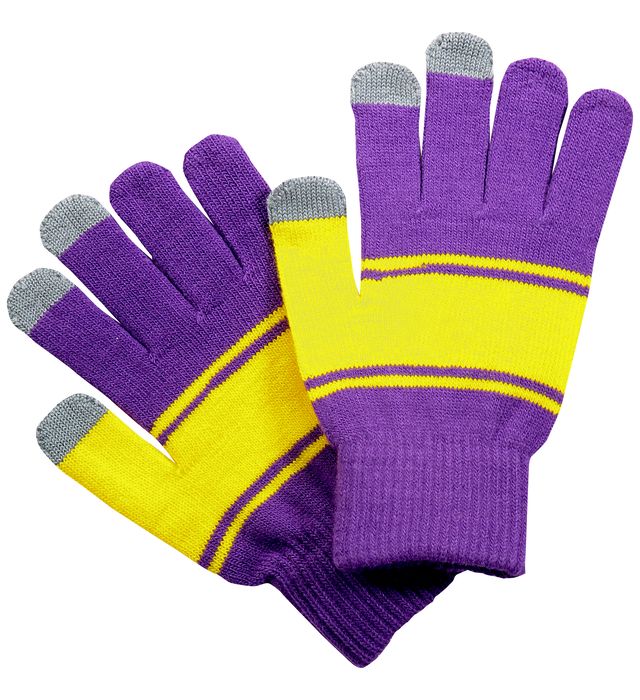 Purple/Gold Gloves