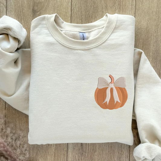 Pumpkin Pocket Embroidery Crewneck