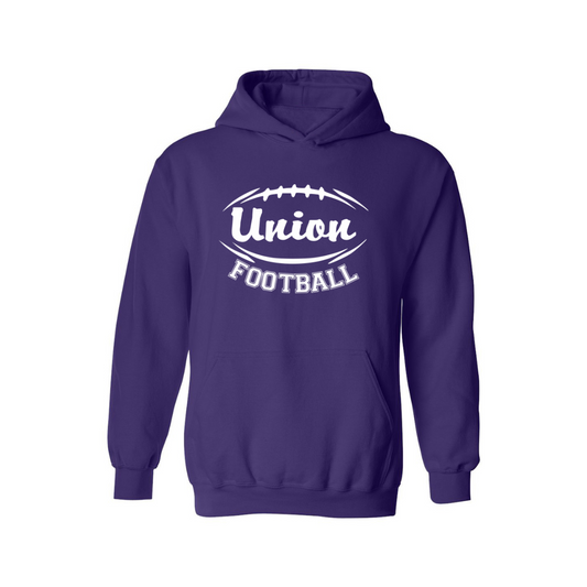 K/1st Grade Panther Football Hooded Sweatshirt- Purple