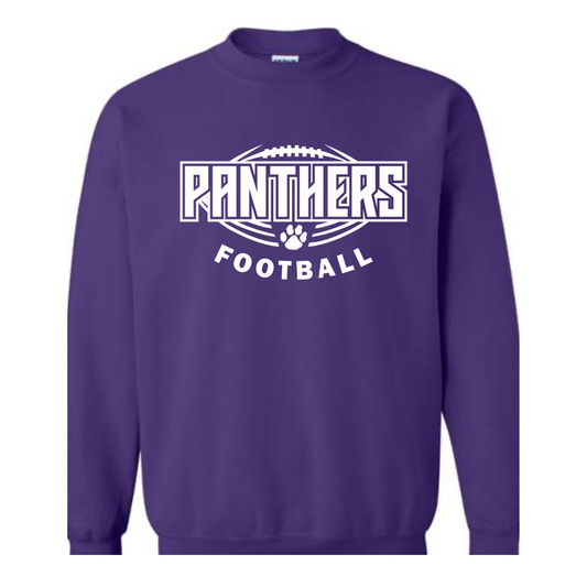 3rd Grade Panther Football Adult Crewneck Sweatshirt