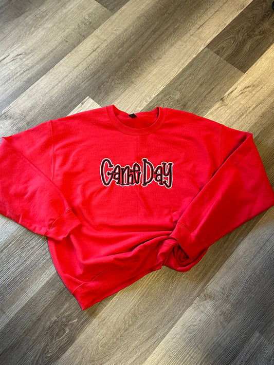 Team Spirit Game Day Puff Embroidered Top