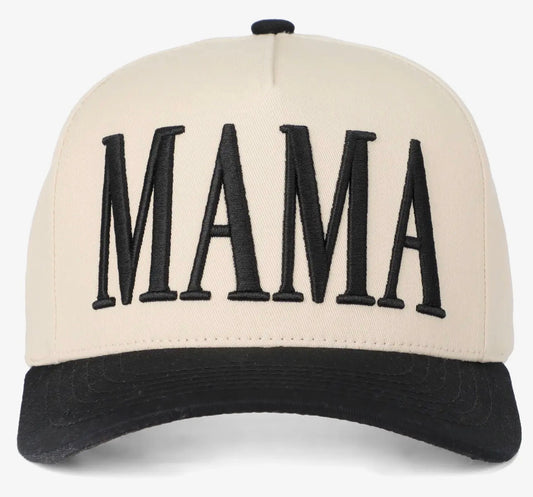 Black Puff Mama Hat