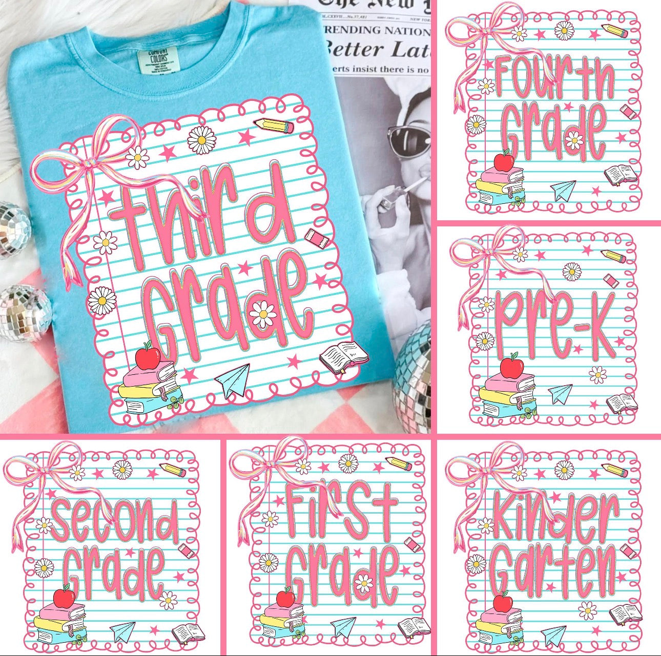 Girls Back to School Tee(closes 7/26 at midnight)