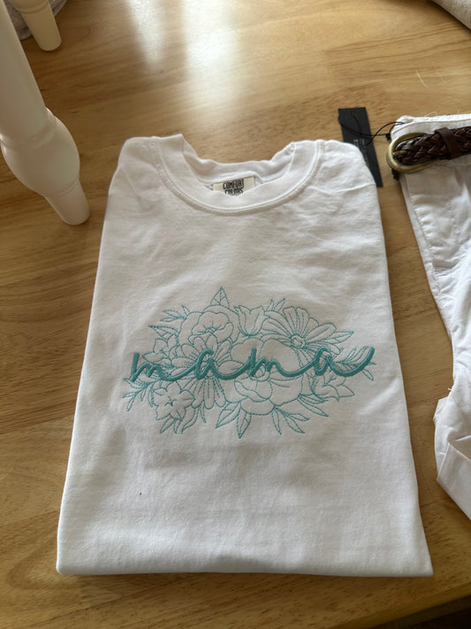 Floral Mama Embroidered Top