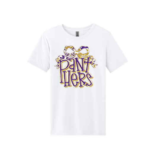 Purple & Gold Panthers Bow