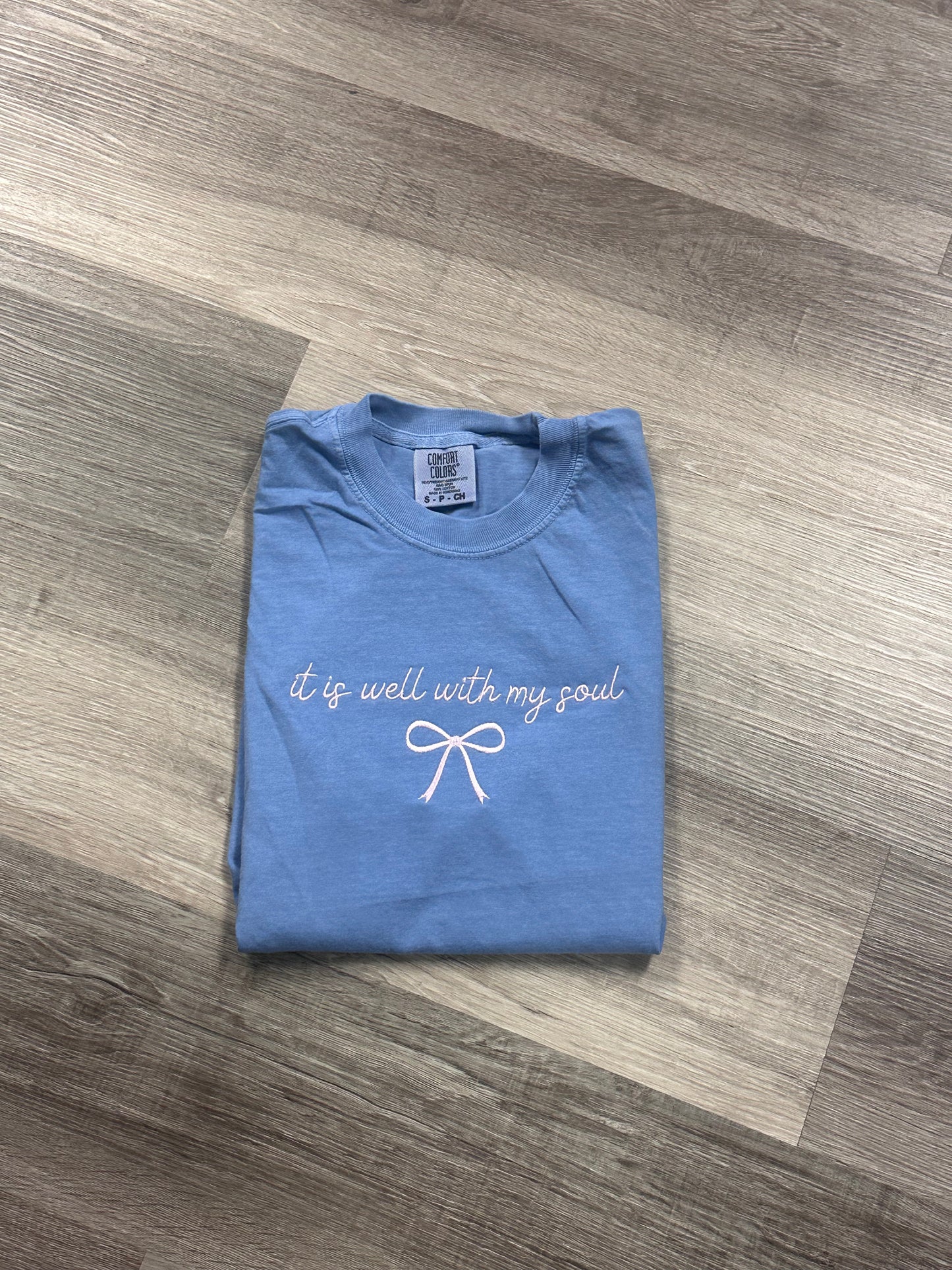 It Is Well with My Soul Embroidered Top