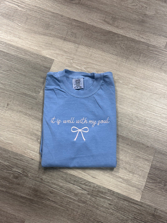 It Is Well with My Soul Embroidered Top