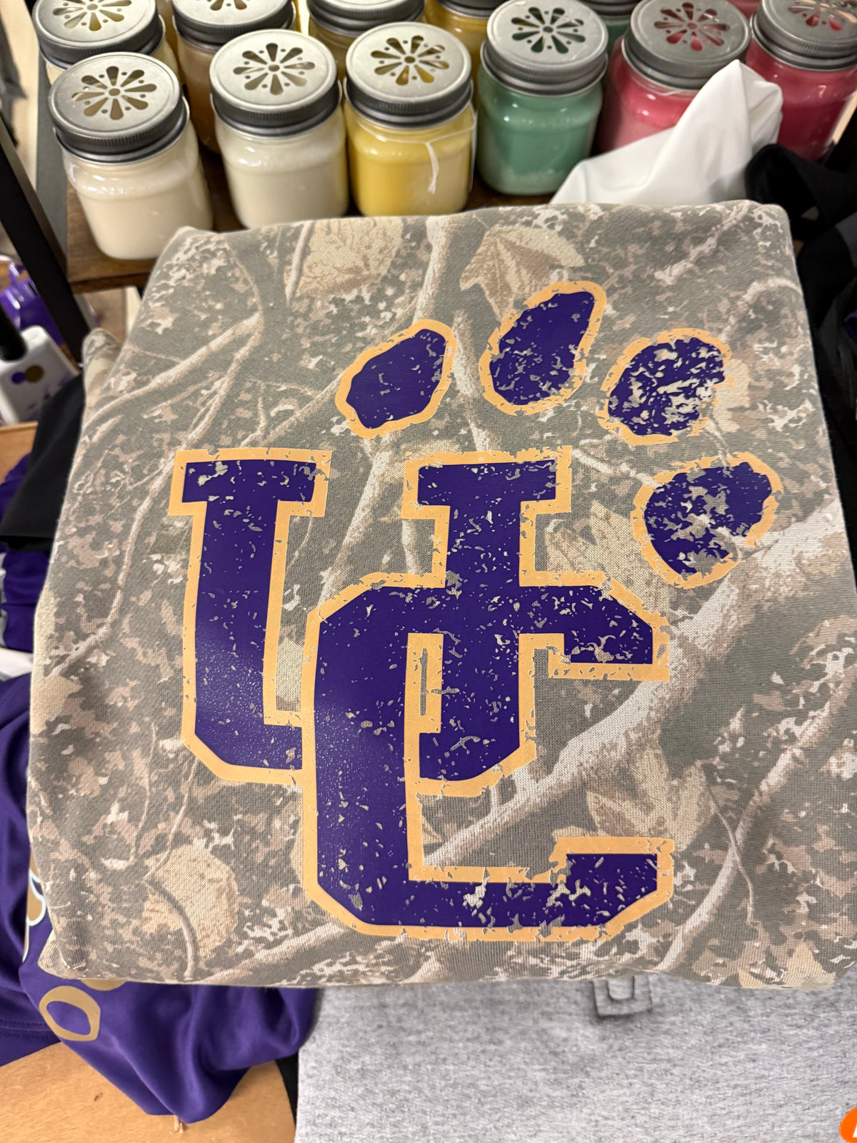 Distressed UC Camo Top