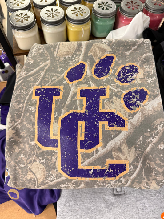 Distressed UC Camo Top