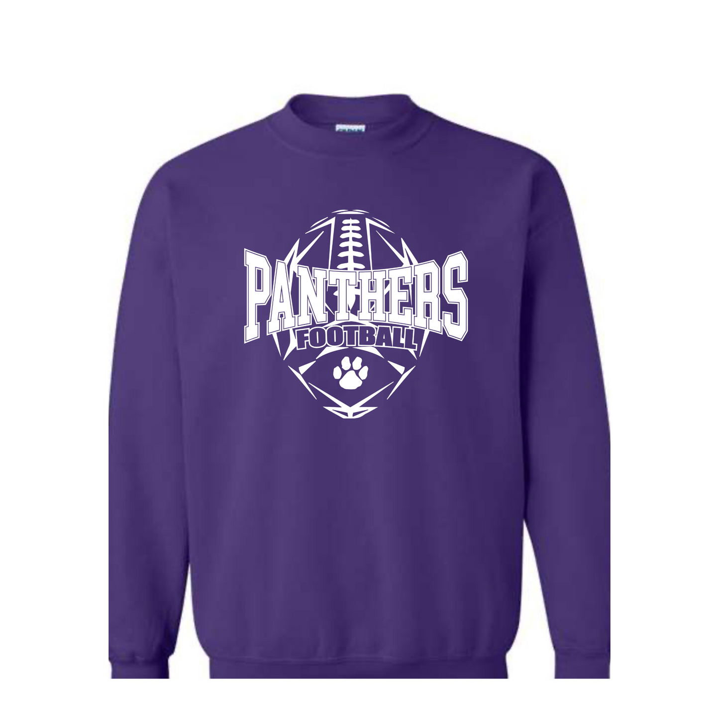 6th Grade Panther Football Adult Crewneck Sweatshirt