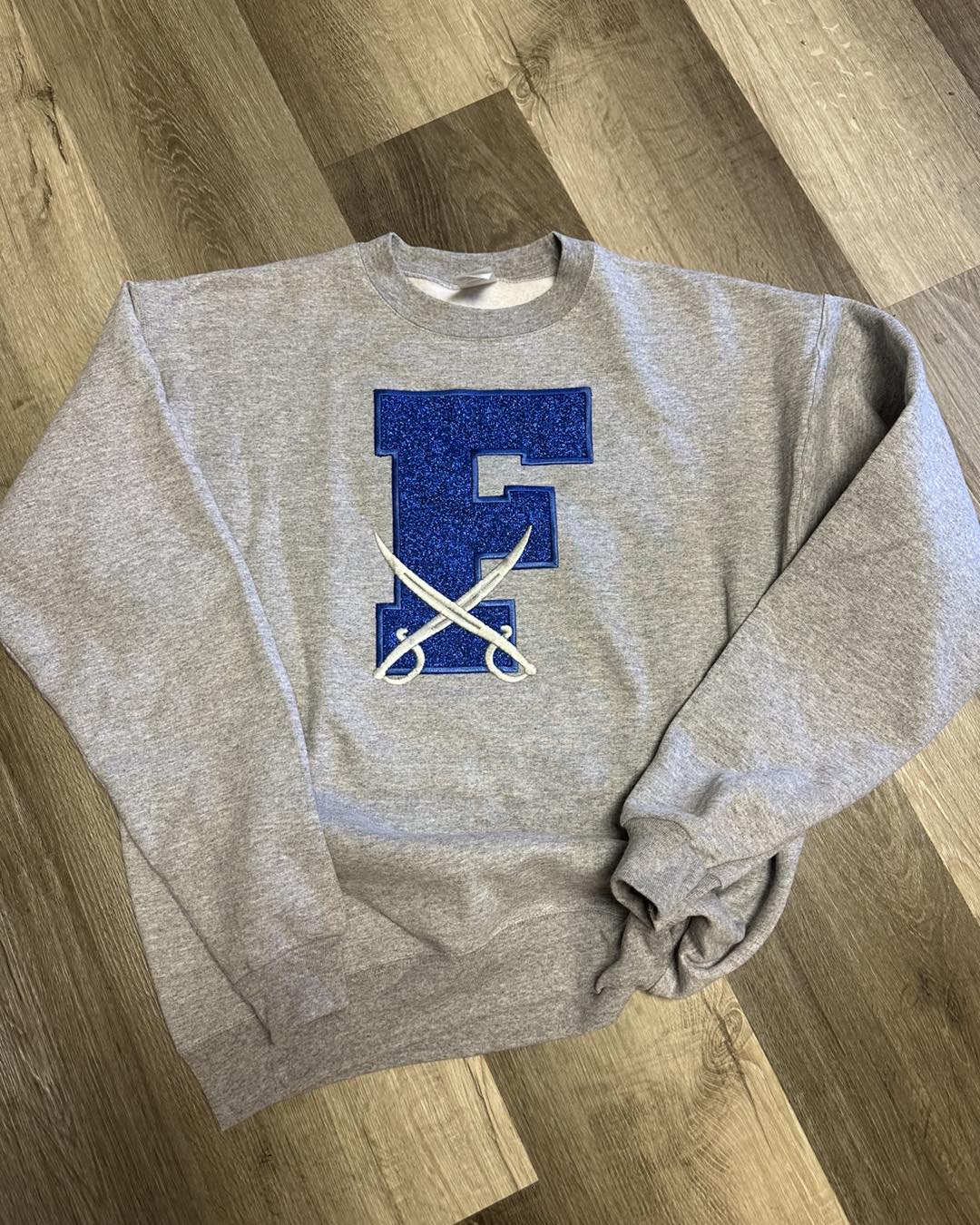 Fannin Rebels Glitter Crewneck