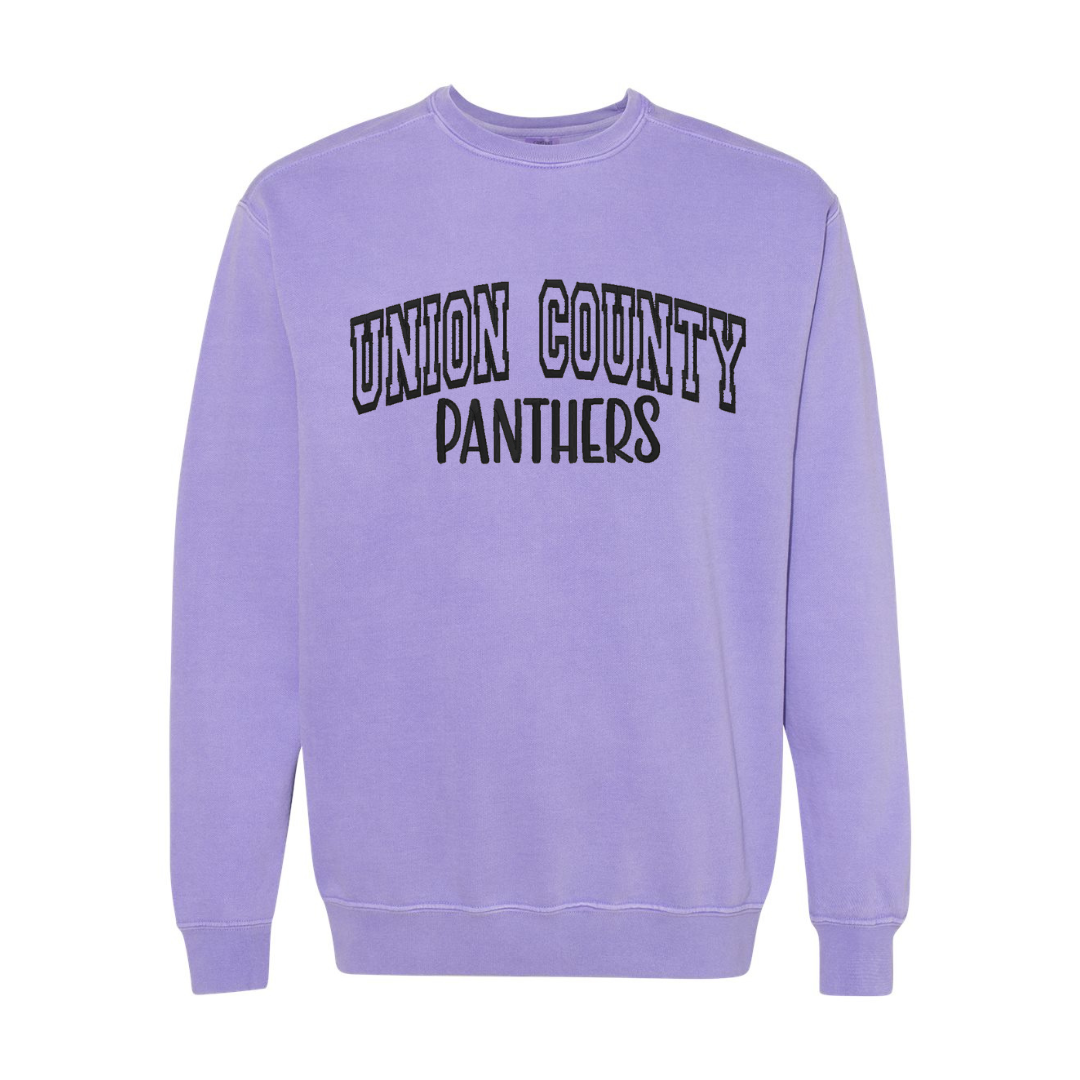 Union Co Varsity Embroidered Comfort Colors Sweatshirt- Adult