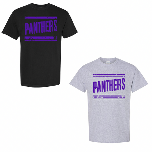 25 Panthers Purple Retro Front- Adult
