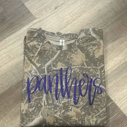 Glitter Mascot Camo Tee