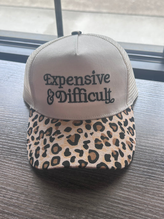 Expensive and Difficult Hat- Leopard