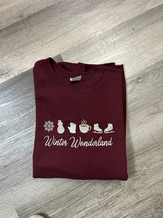 Winter Wonderland Embroidered Crewneck