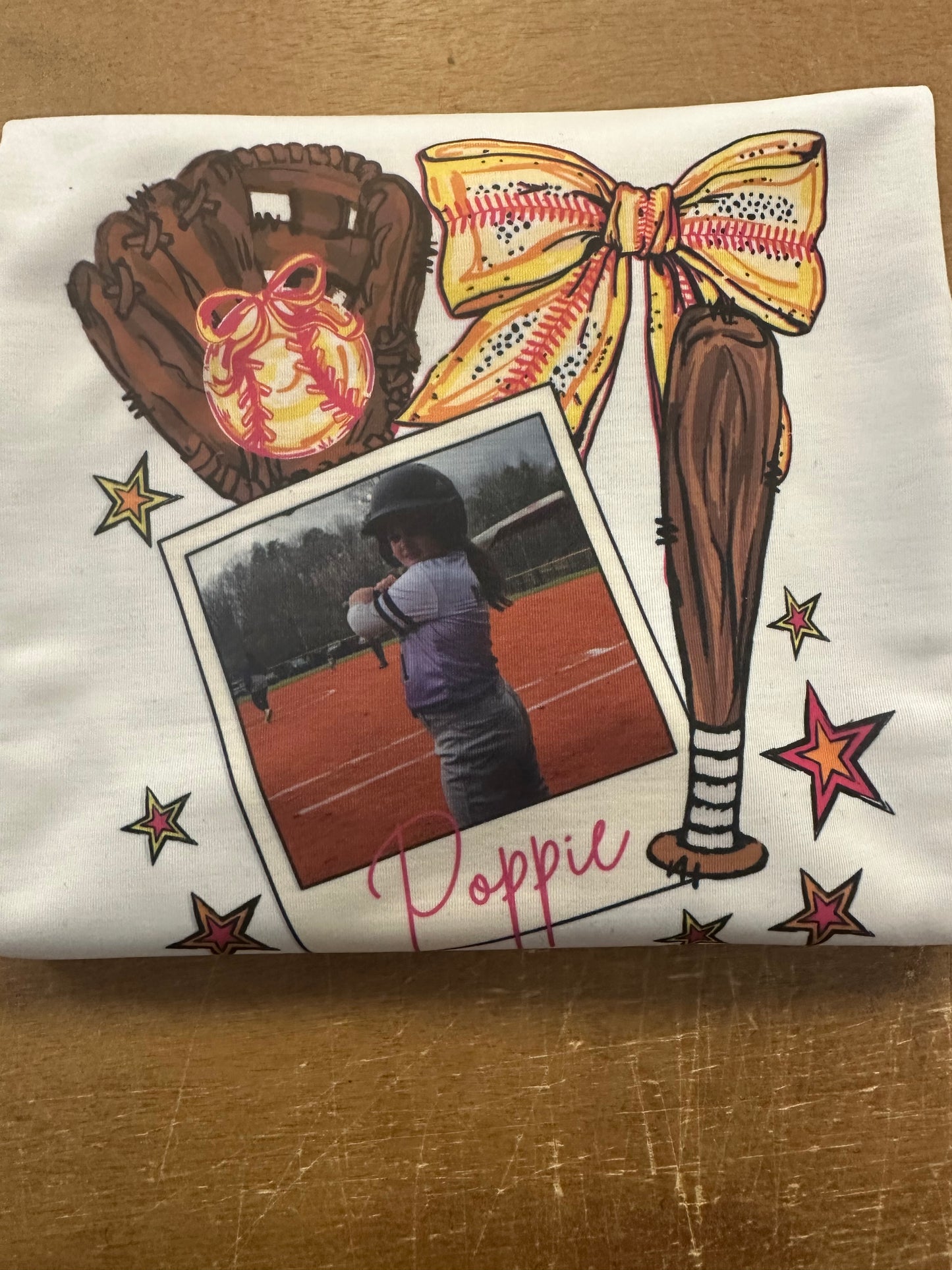 Softball Custom Photo Top