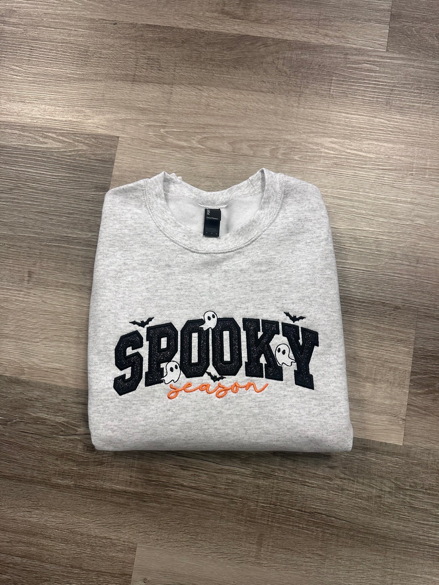 Spooky Season Glitter Applique Crewneck