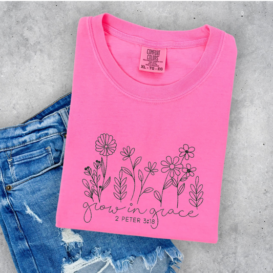 Grow in Grace Embroidered Top