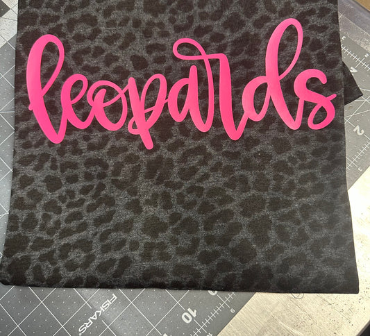 Leopard/ Hot Pink Mascot