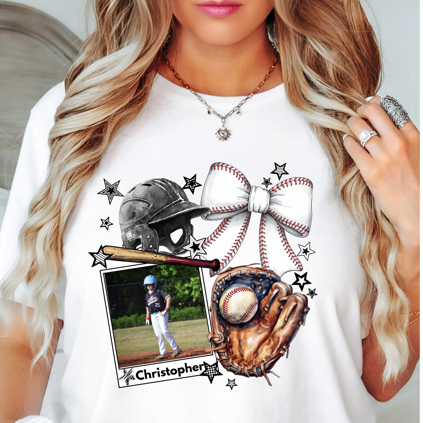 Baseball Custom Photo Top