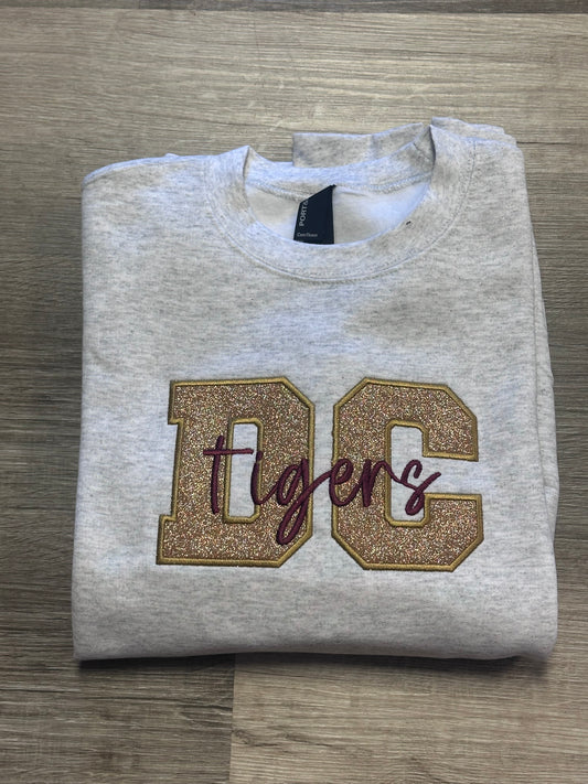 DC Tigers Applique Crewneck