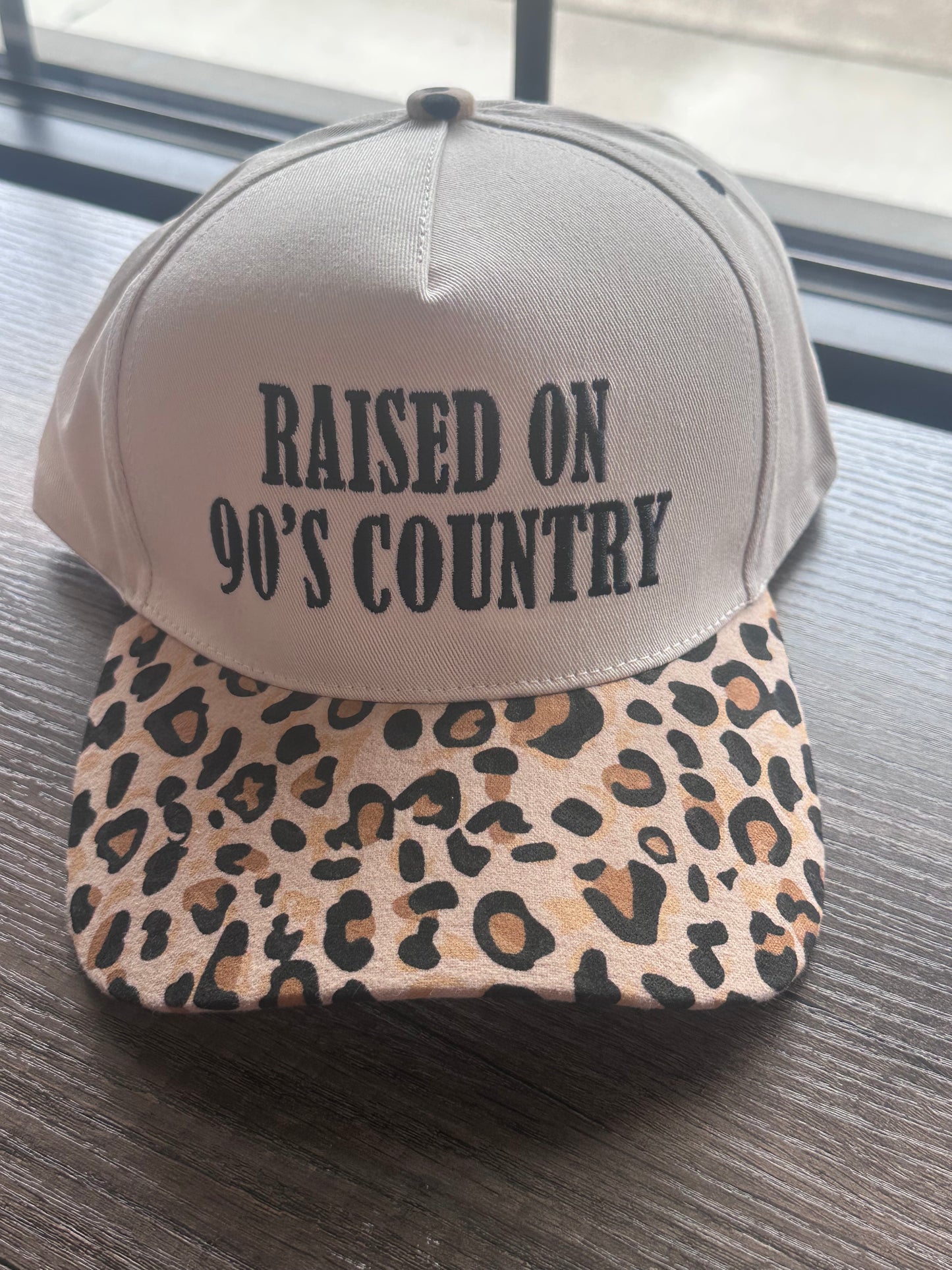 Raised on 90's Country Hat- Leopard