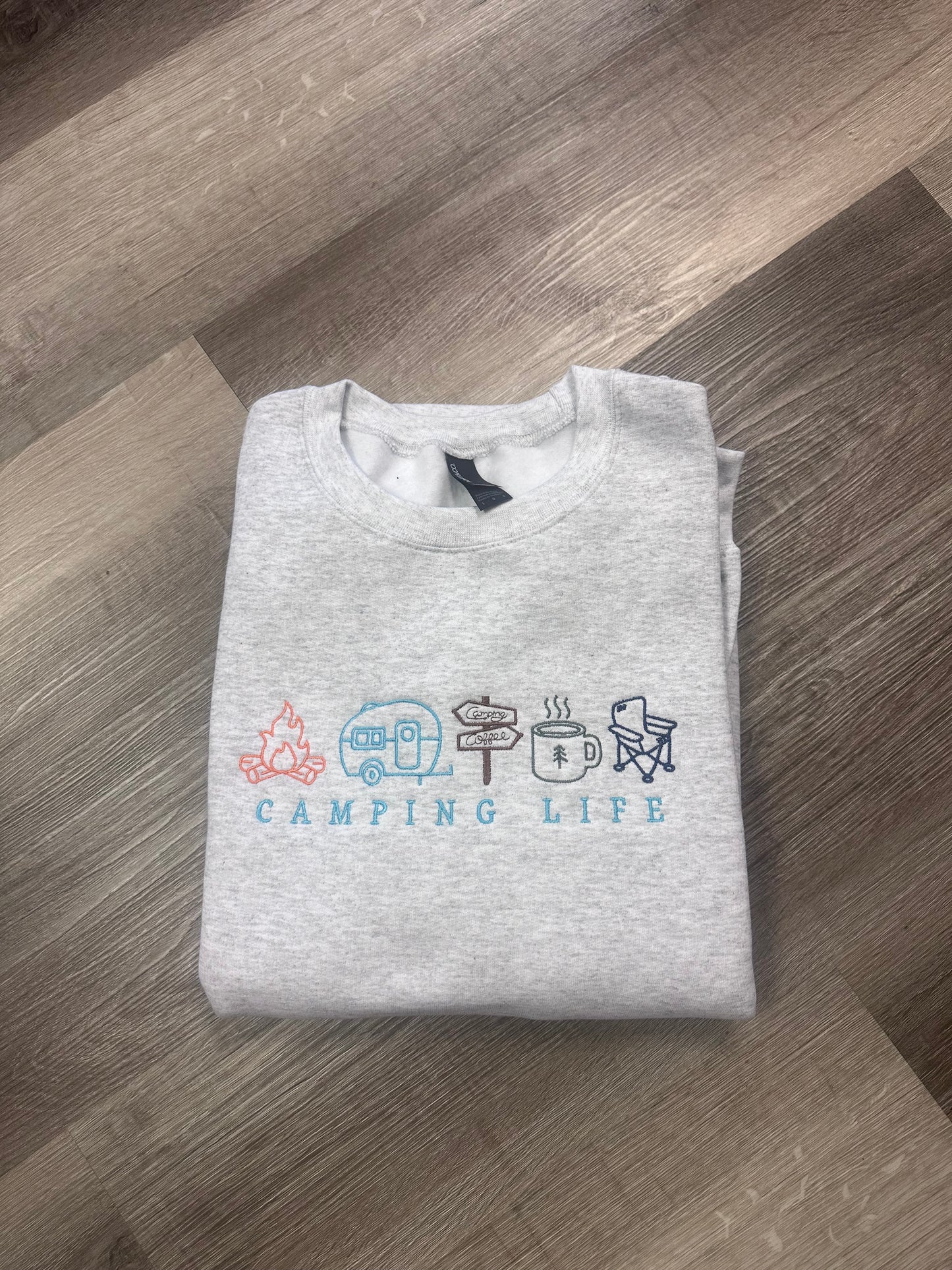 Camping Life Embroidered Top