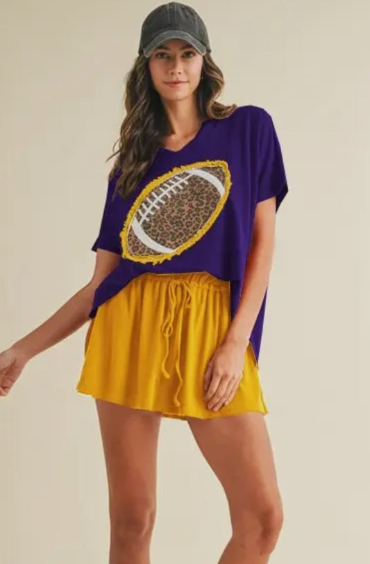 Gold Game Day Flutter Skirt