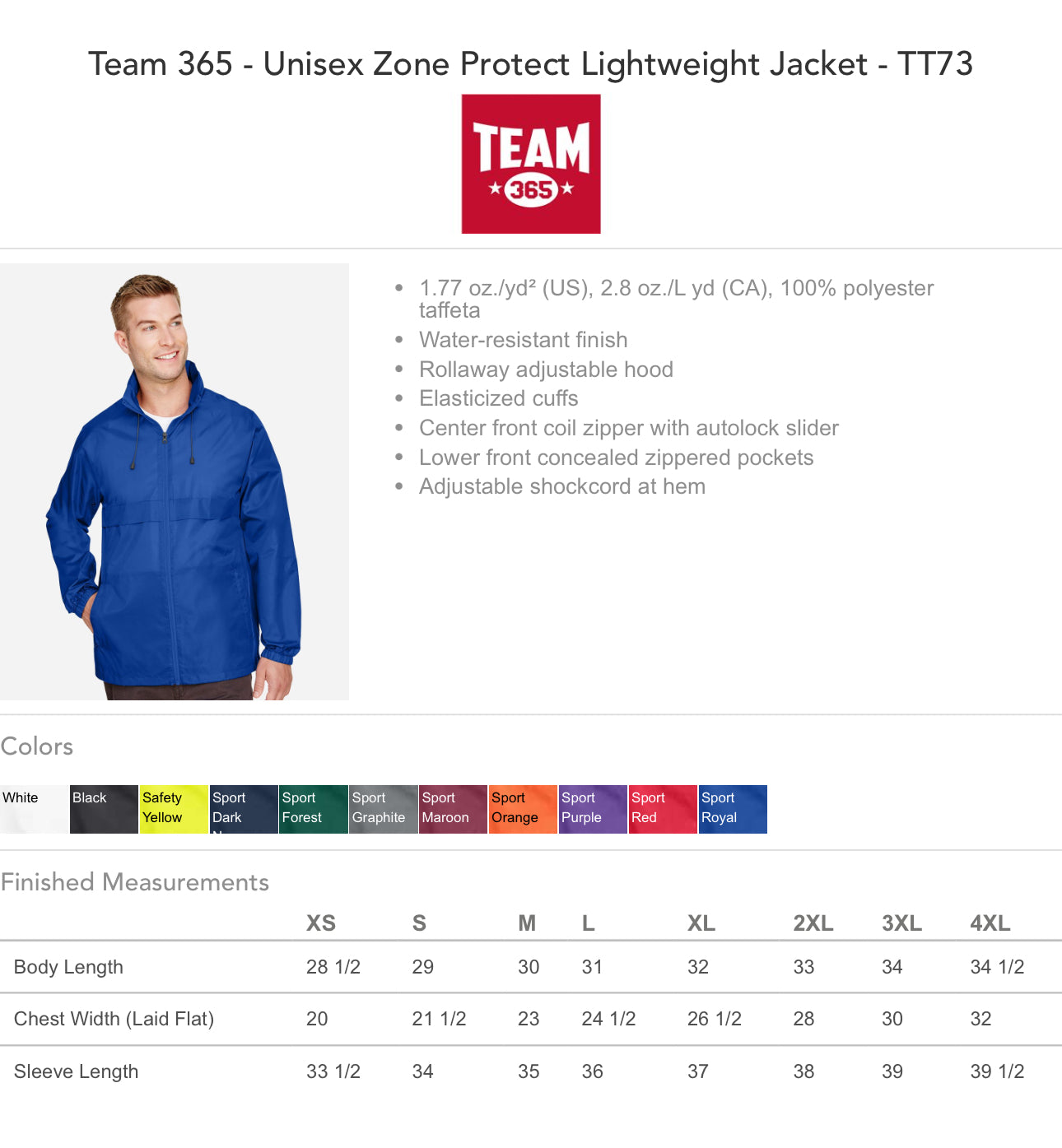 Purple Lightweight Rain Jacket