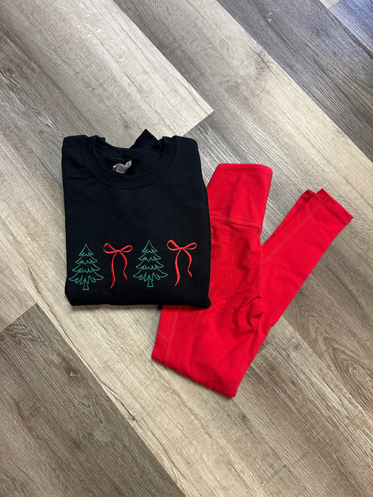 Red and Green Christmas Embroidery