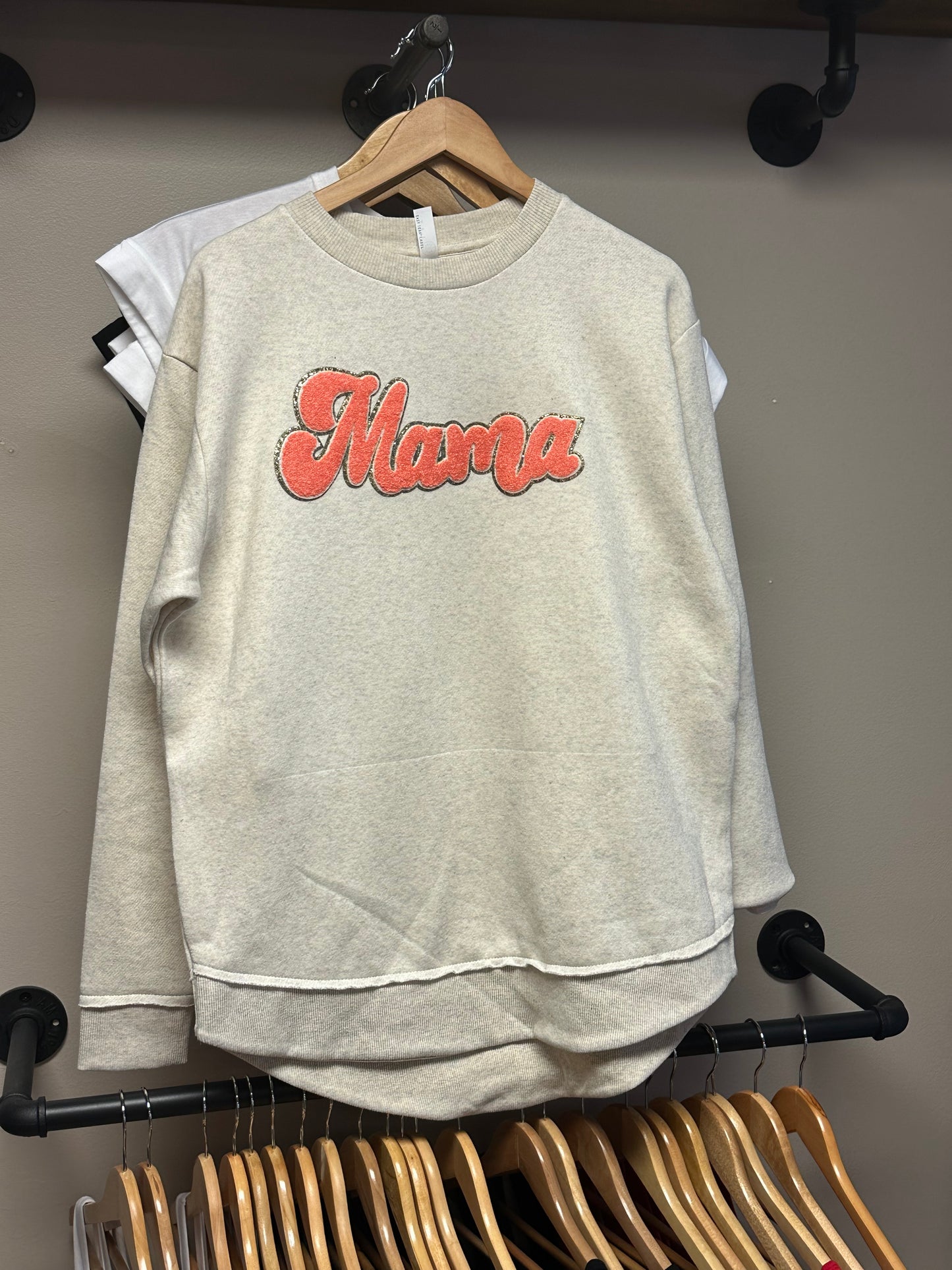 Coral Mama Women's LAT Crewneck