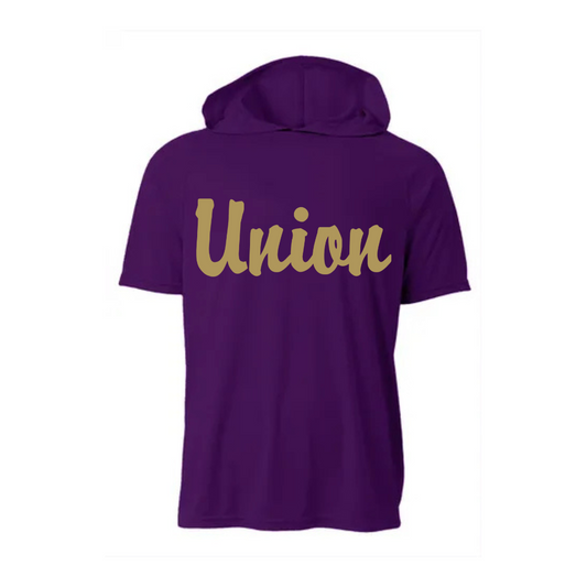 Purple Hooded Tee Youth