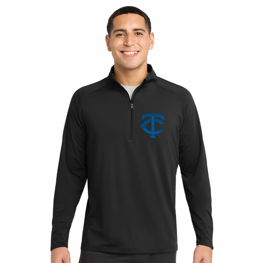 Towns County Emb. Sport Wick Stretch 1/4 Zip Pullover- Adult