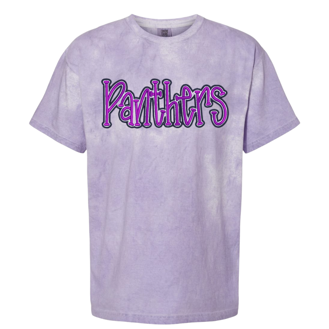 Panthers Double Stitch Embroidered Top